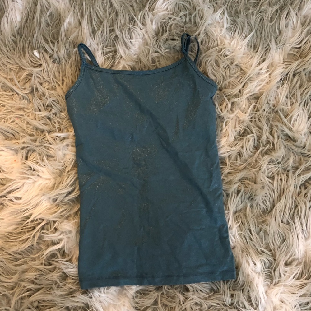 Green sparkly cami